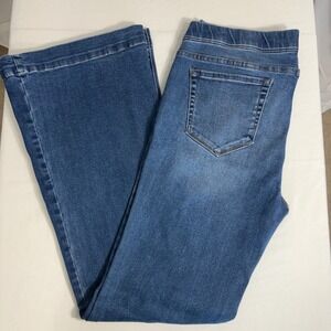Jules & James XL Womens Pull On Flare Leg Jeans Denim Comfort Stretch